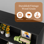Vongrasig 6-Tier Open Bookcase and Bookshelf, Floor Standing Wood Display Storage Shelves 71 Inch Tall Bookcase Home Decor Furniture for Home Office, Living Room, Bed Room