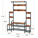 Walsunny Bakers Rack for Kitchen with Power Outlet (7436202508464)