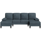 WALSUNNY 106'' Sectional Sofa Couches #color_dark-grey