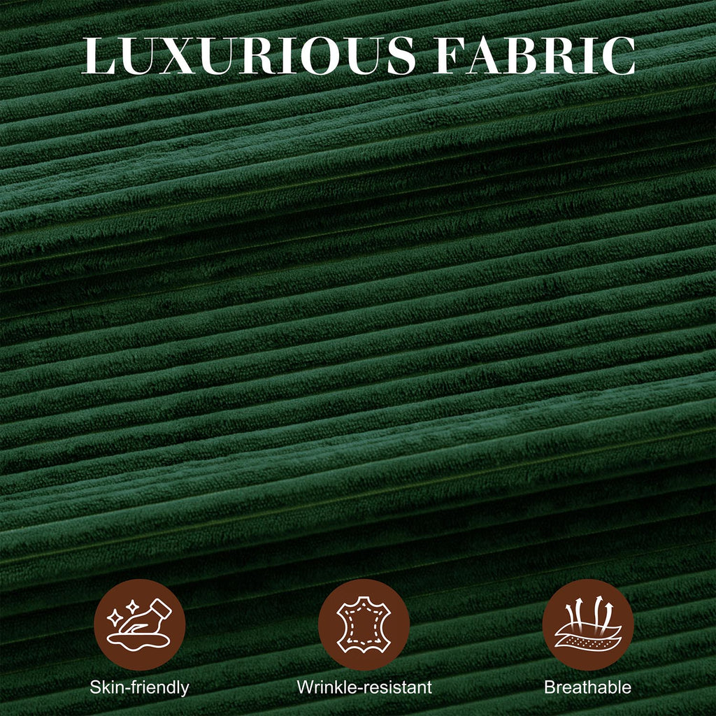 WALSUNNY livingroom sectional couch sectional couch #color_green  #material_corduroy