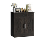 Walsunny Kitchen Buffet Sideboard Cabinet with Adjustable Shelf,Wooden Storage Cabinet with 2 Doors and 1 Drawers,Modern Farmhouse Coffee Bar Cabinet with Storage for Kitchen/Living Room,Grey (7610077905072)