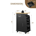 Walsunny Kitchen Island Rolling Cart with Storage Cabinet, Coffee Bar (7404392186032)