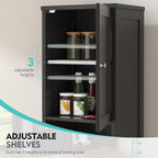 Vongrasig Tall Bathroom Storage Cabinet, 64”H Narrow Storage Unit for Small Spaces, Freestanding Modern Cabinet with Adjustable Shelves for Bathroom, Living Room, Kitchen