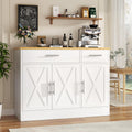 Vongrasig 43” Coffee Bar Cabinet, Farmhouse Buffet Cabinet with Storage, Sideboard Buffet with Drawers and Shelves for Kitchen