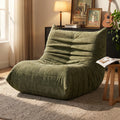 Vongrasig Bean Bag Chair for Adults, Line Fabric Lazy Sofa Couch, Memory Foam Filled Bean Bag Lounge Chair Perfect for Living Room, Bedroom and Office