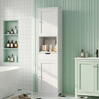 Vongrasig Tall Bathroom Storage Cabinet, 64”H Narrow Storage Unit for Small Spaces, Freestanding Modern Cabinet with Adjustable Shelves for Bathroom, Living Room, Kitchen