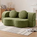 Vongrasig 77” Convertible Sofa Bed, Folding Boneless Couch, Floor Sofa 2-in-1 Curved Couch for Small Living Room, Apartment, Guest Room