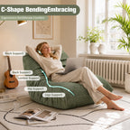 Vongrasig Bean Bag Chair for Adults, Line Fabric Lazy Sofa Couch, Memory Foam Filled Bean Bag Lounge Chair Perfect for Living Room, Bedroom and Office