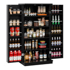 Walsunny 47" Kitchen Pantry Farmhouse Storage Cabinet with Adjustable Shelves, Racks and Doors Freestanding Kitchen Hutch Cupboard (7504155214000)