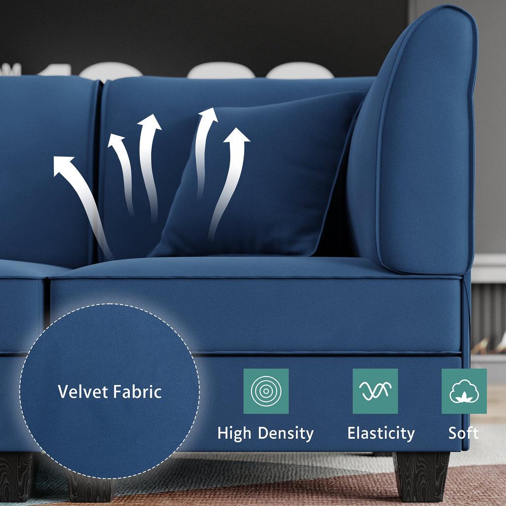 Walsunny  U-Shape Convertible Sectional Sofa Couch with 6 Seats
#color_dark-blue
