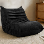 Vongrasig Bean Bag Chair for Adults, Line Fabric Lazy Sofa Couch, Memory Foam Filled Bean Bag Lounge Chair Perfect for Living Room, Bedroom and Office