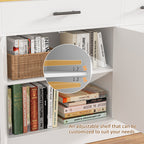 Vongrasig Buffet Cabinet with Storage, Farmhouse Coffee Bar Cabinet with Drawers, 53” Large Modern Sideboard Buffet with Adjustable Shelves for Kitchen, Dining Room