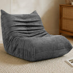 Vongrasig Bean Bag Chair for Adults, Line Fabric Lazy Sofa Couch, Memory Foam Filled Bean Bag Lounge Chair Perfect for Living Room, Bedroom and Office