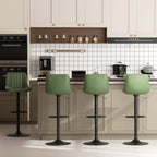 Walsunny Bar Stools Set of 2,Adjustable Leather Counter Height with High Backrest,Bar Chairs for Kitchen Island Dining£¬Room Bar (7562958831792)