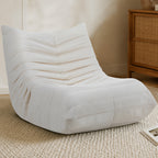 Vongrasig Bean Bag Chair for Adults, Line Fabric Lazy Sofa Couch, Memory Foam Filled Bean Bag Lounge Chair Perfect for Living Room, Bedroom and Office