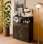 Walsunny Kitchen Buffet Sideboard Cabinet with Adjustable Shelf,Wooden Storage Cabinet with 2 Doors and 1 Drawers£¬Modern Farmhouse Coffee Bar Cabinet with Storage for Kitchen/Living Room (7612660711600)