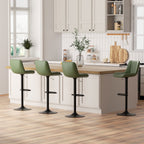 Walsunny Bar Stools Set of 2,Adjustable Leather Counter Height with High Backrest,Bar Chairs for Kitchen Island Dining£¬Room Bar (7562958831792)