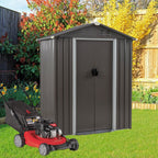 Walsunny Outdoor Steel Storage Shed, Metal Garden Shed 