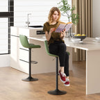 Walsunny Bar Stools Set of 2,Adjustable Leather Counter Height with High Backrest,Bar Chairs for Kitchen Island Dining£¬Room Bar (7562958831792)