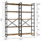 Walsunny 5-Tier Bookshelf (7254077571248)