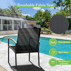 Vongrasig Patio Furniture 2 Pieces Outdoor Texilene Chair Sets