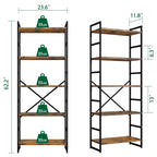Walsunny 5-Tier Bookshelf (7254077571248)