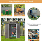Vongrasig 6x4 FT Outdoor Storage Shed, Metal Graden Shed with Window and Lockable Door, All-Weather Tool Shed for Backyard Garden Patio Lawn