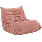 Vongrasig Bean Bag Chair for Adults, Line Fabric Lazy Sofa Couch, Memory Foam Filled Bean Bag Lounge Chair Perfect for Living Room, Bedroom and Office