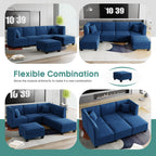 Walsunny  U-Shape Convertible Sectional Sofa Couch with 6 Seats
#color_dark-blue