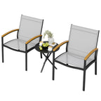 Vongrasig Patio Furniture 2 Pieces Outdoor Texilene Chair Sets