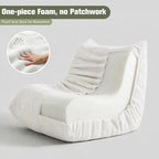 Vongrasig Bean Bag Chair for Adults, Line Fabric Lazy Sofa Couch, Memory Foam Filled Bean Bag Lounge Chair Perfect for Living Room, Bedroom and Office