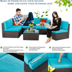 Walsunny 6 Pieces Outdoor Sectional Sofa Set