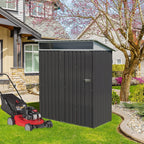 Vongrasig 5 x 3 x 6 FT Outdoor Storage Shed Clearance, Metal Garden Shed with Large Window and Lockable Door, Anti-Corrosion Waterproof Tool Shed for Backyard Patio, Lawn