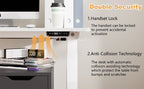 #color_white Walsunny White Electric Height Adjustable Standing Desk