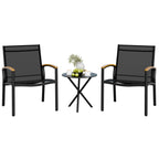 Vongrasig Patio Furniture 2 Pieces Outdoor Texilene Chair Sets