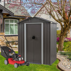 Vongrasig 5 x 3 x 6 FT Outdoor Storage Shed Clearance, Metal Garden Shed with Large Window and Lockable Door, Anti-Corrosion Waterproof Tool Shed for Backyard Patio, Lawn