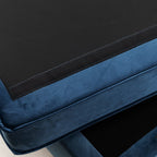 Walsunny Velvet 5 Pieces Modular Sectional Sofa L-Shaped Couch With Reversible Chaise (7223391125680)
