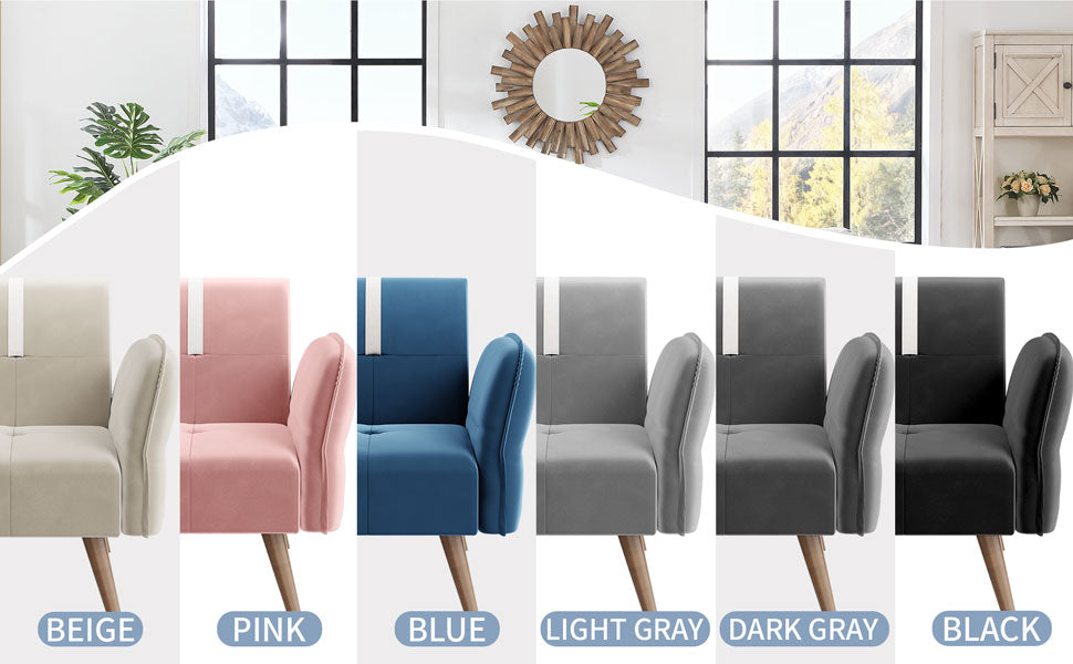Walsunny Velvet Loveseat Sofa Couch Sofa cama for Apartments (7346697994416)