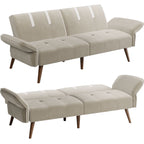 Walsunny Velvet Loveseat Sofa Couch Sofa cama for Apartments (7346697994416)