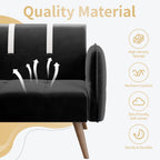 Walsunny Velvet Loveseat Sofa Couch Sofa cama for Apartments (7346697994416)