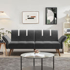 Walsunny Velvet Loveseat Sofa Couch Sofa cama for Apartments (7346697994416)