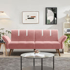 Walsunny Velvet Loveseat Sofa Couch Sofa cama for Apartments (7346697994416)