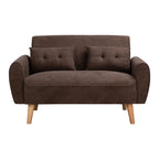 Livingroom sofa set Walsunny 2-seat 47'' Small Modern Love Seat Sofa#color_brown