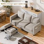 WALSUNNY livingroom sectional couch sectional couch #color_khaki #material_linen-fabric