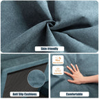 WALSUNNY 106'' Sectional Sofa Couches #color_blue