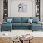 WALSUNNY 106'' Sectional Sofa Couches #color_blue