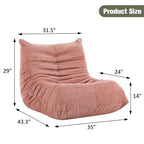 Vongrasig Bean Bag Chair for Adults, Line Fabric Lazy Sofa Couch, Memory Foam Filled Bean Bag Lounge Chair Perfect for Living Room, Bedroom and Office