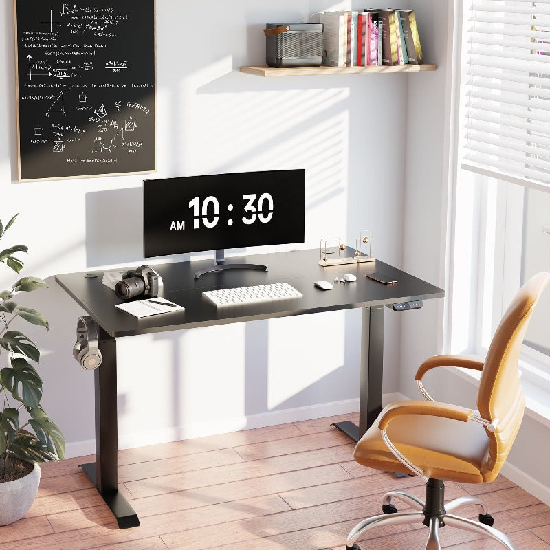 Walsunny Black Electric Office Ergonomic Desk#color_walnut