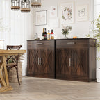 Vongrasig Farmhouse Coffee Bar Cabinet, Small Sideboard Buffet with Storage, Modern Kitchen Storage Cabinet with 1 Drawer and 2 Doors for Kitchen, Dining Room