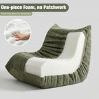 Vongrasig Bean Bag Chair for Adults, Line Fabric Lazy Sofa Couch, Memory Foam Filled Bean Bag Lounge Chair Perfect for Living Room, Bedroom and Office